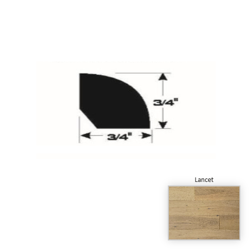European White Oak Hardwood Lancet Quarter Round Ultra Matte Polyurethane 1