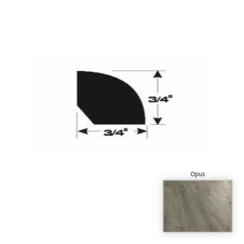 French White Oak Hardwood Opus Quarter Round Brushed Matte 1