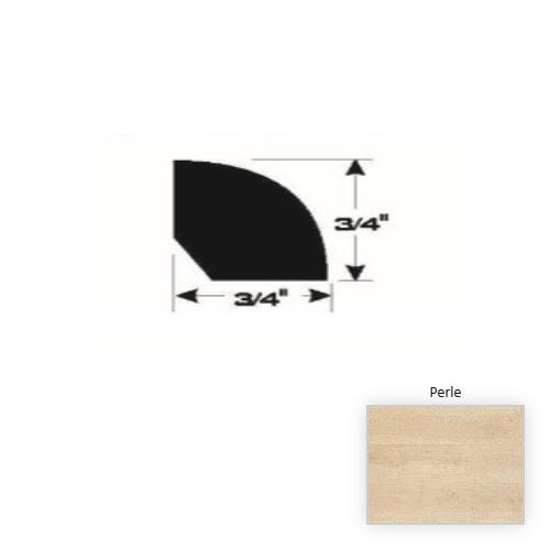 French White Oak Hardwood Perle Quarter Round Wire Brushed & Ultra Low Gloss 1