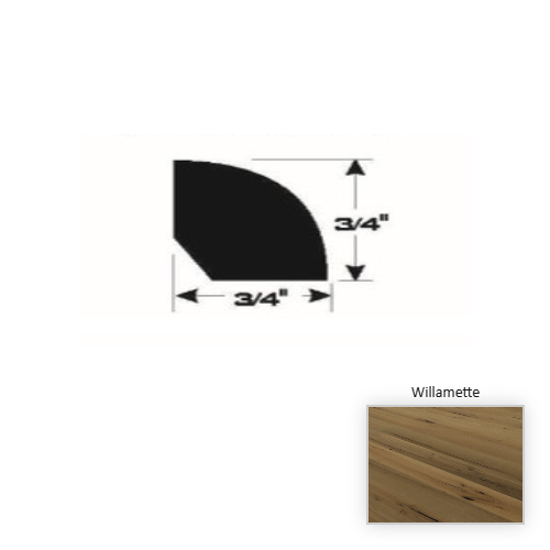 French White Oak Hardwood Willamete Quarter Round Brushed Matte 1