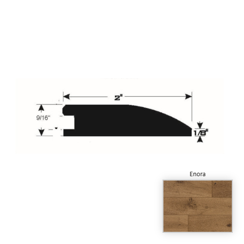 French White Oak Hardwood Enora Reducer Wire Brushed & Ultra Low Gloss 1