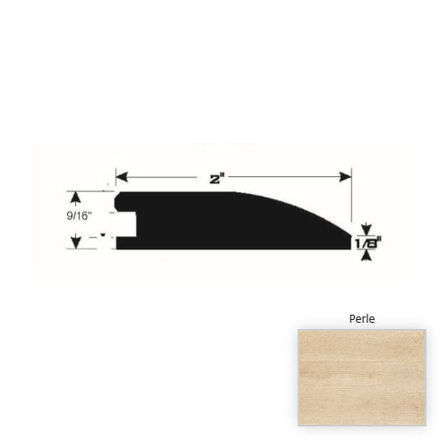 French White Oak Hardwood Perle Reducer Wire Brushed & Ultra Low Gloss 1