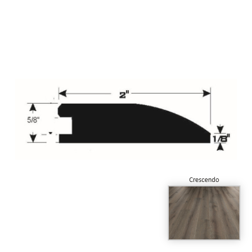 French White Oak Hardwood Crescendo Reducer Brushed Matte 1