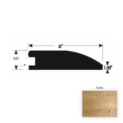 European Oak Hardwood Tunic Reducer Wire Brushed & UV Cured Urethane 1