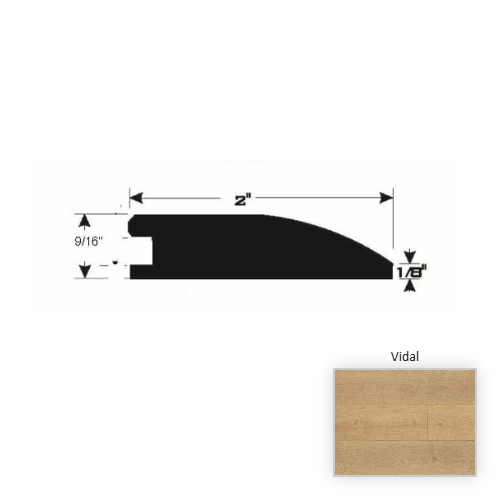 French White Oak Hardwood Vidal Reducer Wire Brushed & Ultra Low Gloss 1