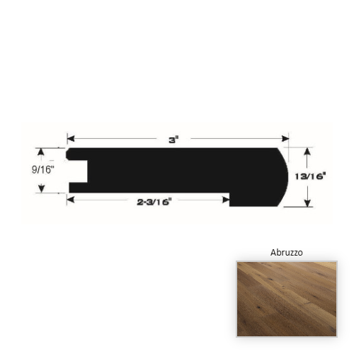 French White Oak Hardwood Abruzzo Flush Stair Nose Brushed Matte 1