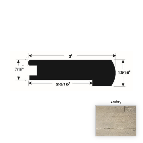 European White Oak Hardwood Ambry Flush Stair Nose Ultra Matte Polyurethane 1