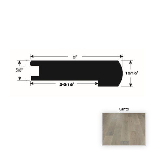 French White Oak Hardwood Canto Flush Stair Nose Brushed Matte 1