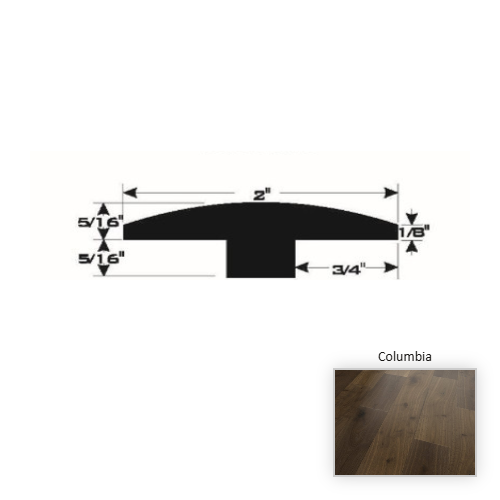 French White Oak Hardwood Columbia T Molding Brushed Matte 1