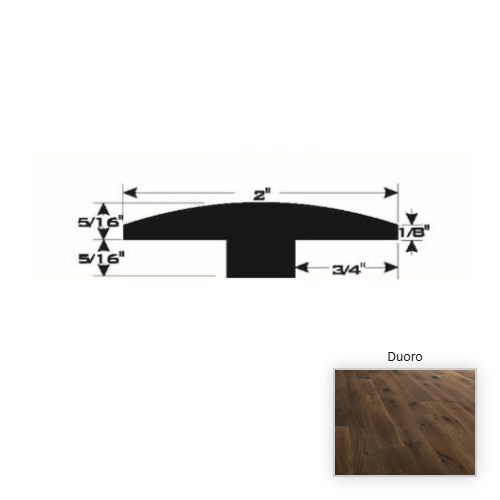French White Oak Hardwood Duoro T Molding Brushed Matte 1