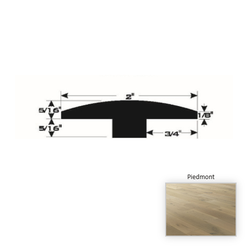 French White Oak Hardwood Piedmont T Molding Brushed Matte 1