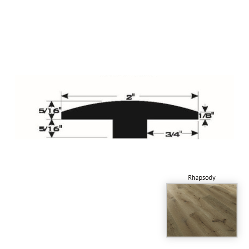 French White Oak Hardwood Rhapsody T Molding Brushed Matte 1