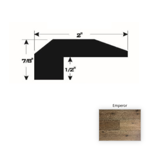 European Oak Hardwood Emperor Threshold Wire Brushed & UV Cured Urethane 1