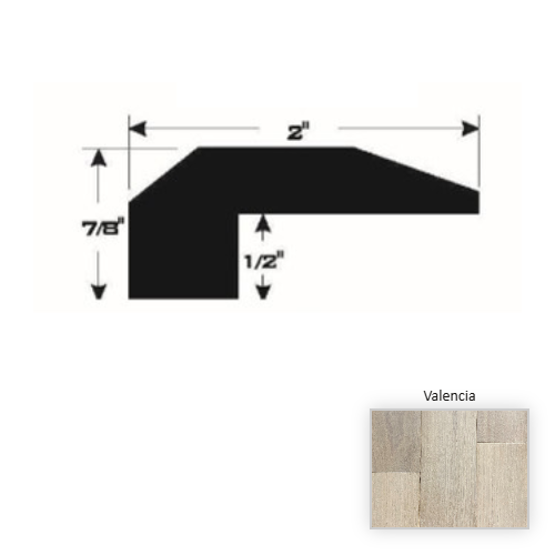 European Walnut Hardwood Valencia Threshold UV Urethane 1