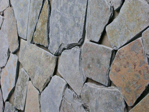 Brazilian Multicolor Slate Tumbled Flagstone - Random Sizes x 3/8"