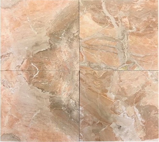 Full Tile Sample - Breccia Oniciata Marble Tile - 24" x 24" x 5/8" Honed