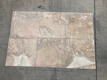 Breccia Oniaciatta Polished Marble Tile - 12" x 12"