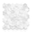 Broadway Carrara Abisso Matte Porcelain Mosaic - 2" Hexagon