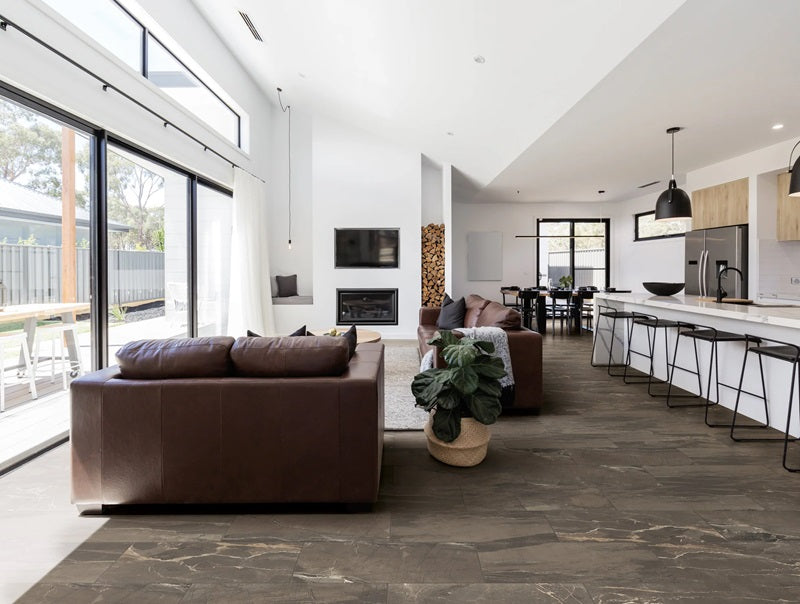 Absolute Brown Porcelain Tile - Matte