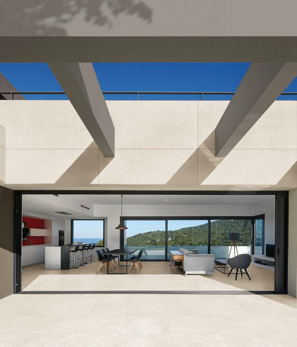 Buildtech White Smooth Porcelain Tile - 12" x 24"