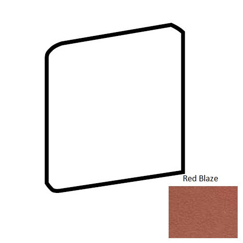 Quarry Tile Red Blaze Quarry Floor & Wall Trim - 6" x 6" Bullnose Corner