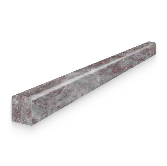 Full Liner Sample - Salome Marble Pencil - 0.5" x 12" x 3/8" Honed