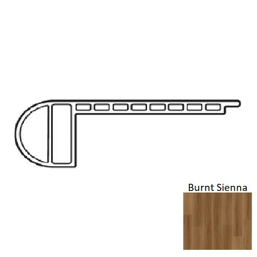 Webster Vinyl Burnt Sienna Wburn Stair Nose Urethane 1