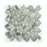 Full Sheet Sample - Artesano Reciclado Cascade Grey Pebble Marble Mosaic - 10.6" x 10.6" x 3/8" Glossy