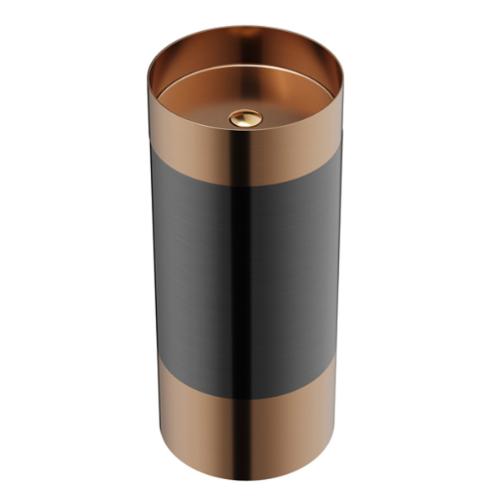 Stainless Steel Brushed Copper and Gunmetal Grey Bathroom Sink 1