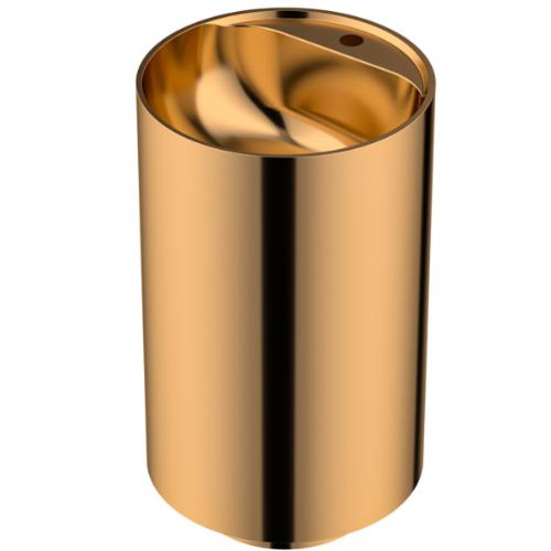 Stainless Steel Brushed Copper Bathroom Sink 1