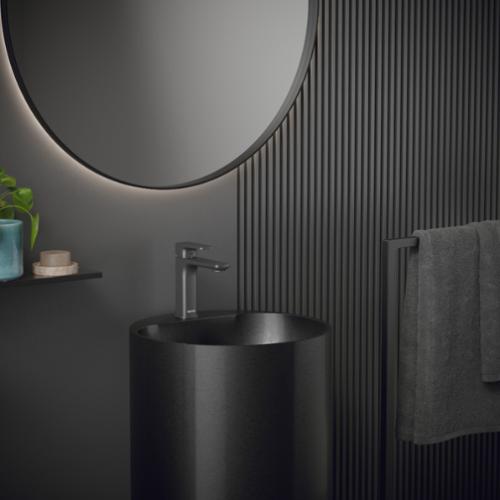 Stainless Steel Gunmetal Grey Bathroom Sink 3