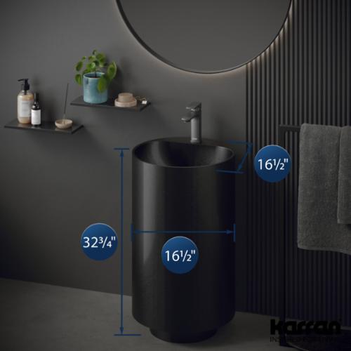 Stainless Steel Gunmetal Grey Bathroom Sink 4