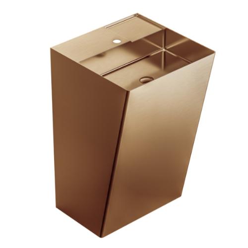 Stainless Steel Brushed Copper Bathroom Sink 1