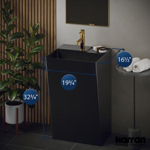 Stainless Steel Gunmetal Grey Bathroom Sink 4