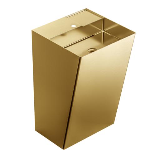 Stainless Steel Gold Bathroom Sink 1