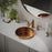 Stainless Steel Brushed Copper Bathroom Sink 3