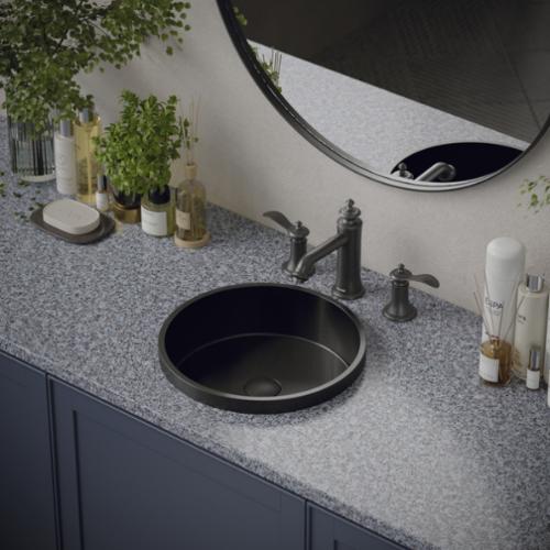 Stainless Steel Gunmetal Grey Bathroom Sink 3