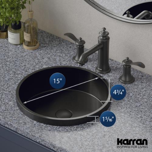 Stainless Steel Gunmetal Grey Bathroom Sink 4