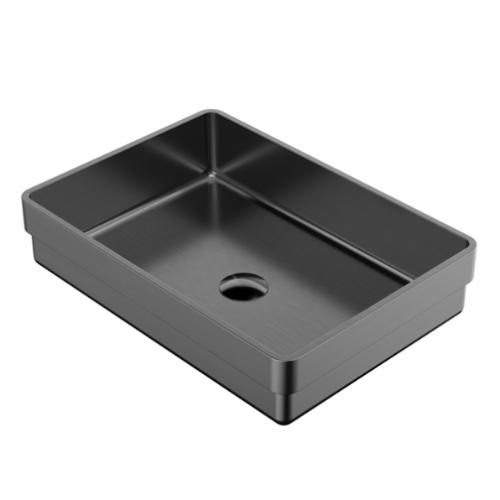 Stainless Steel Gunmetal Grey Bathroom Sink 1