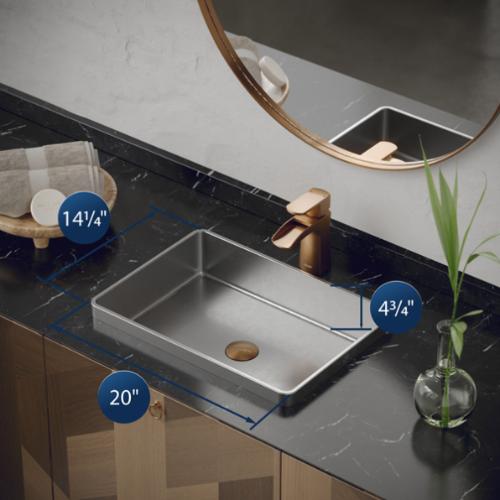 Stainless Steel Bathroom Sink 4