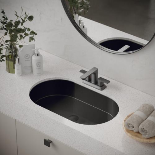 Stainless Steel Gunmetal Grey Bathroom Sink 2