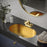 Stainless Steel Gold Bathroom Sink 2