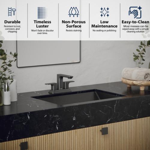 Stainless Steel Gunmetal Grey Bathroom Sink 5