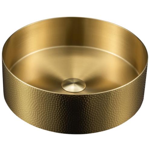 Stainless Steel Gold Bathroom Sink 1
