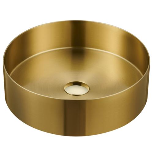 Stainless Steel Gold Bathroom Sink 1