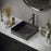 Stainless Steel Gunmetal Grey Bathroom Sink 2