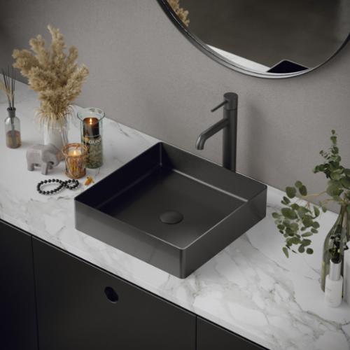 Stainless Steel Gunmetal Grey Bathroom Sink 2