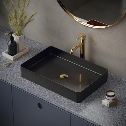Stainless Steel Gunmetal Grey Bathroom Sink 2
