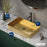 Stainless Steel Gold Bathroom Sink 4