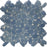 Full Sheet Sample - Aquatica Liquid Rocks Miami Shore Random Pebble Glass Mosaic - 10.50" x 10.50" x 6 MM Textured